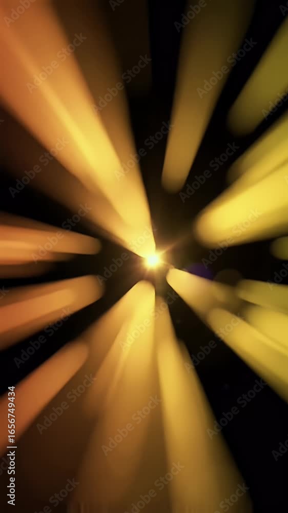 Poster dynamic abstract composition of light streams in a vivid environment for visual art enthusiasts