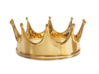 Golden crown, detailed and polished