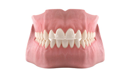 Obraz premium Dental model showcasing healthy gums and teeth for educational and healthcare purposes