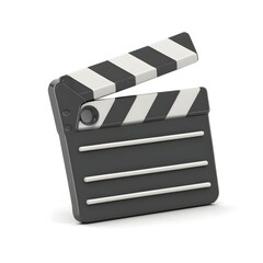 Film Clapperboard Icon for Movie Production and Cinematic Themes