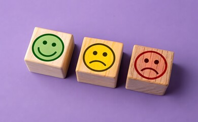 Mood faces from satisfied to dissatisfied. Concept of rating and review. Visitor satisfaction with the services received. Communication and feedback. Quality assessment and meeting expectations
