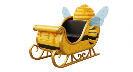 Honeycomb bee sleigh