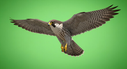 Obraz premium Peregrine Falcon in Flight. (1)