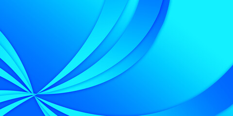 Illustration of a curved wave pattern in blue gradient