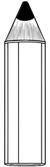 Simple illustration of a pencil