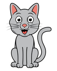 cute cat animal cartoon illustration