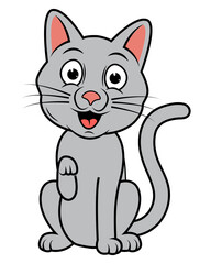 cute cat animal cartoon illustration
