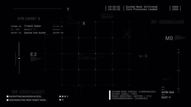 HUD Technology Elements template PNG alpha Sci Fi data programming code.. data text - Powered by Adobe