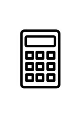Simple black calculator icon