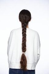 Portrait of a girl with a long braid