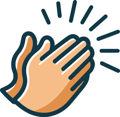 hands clapping clap vector