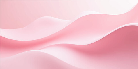 Pink silk fabric background with flowing abstract waves and smooth texture
