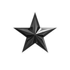 Obraz premium Dark gray star, sharply detailed, 3D effect