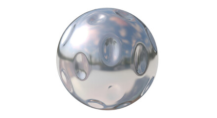 Isolated silver sphere