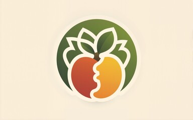 Plant based food logo, symbol. High quality