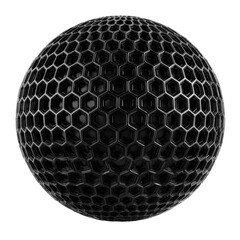 Dark sphere with a hexagonal grid pattern