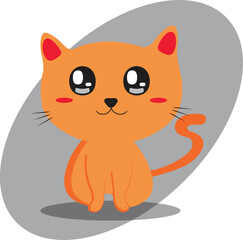 vector illustration of a cat