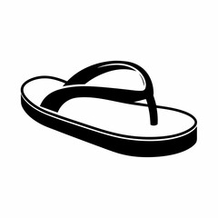 Minimalist Slipper Icon Vector Illustration.