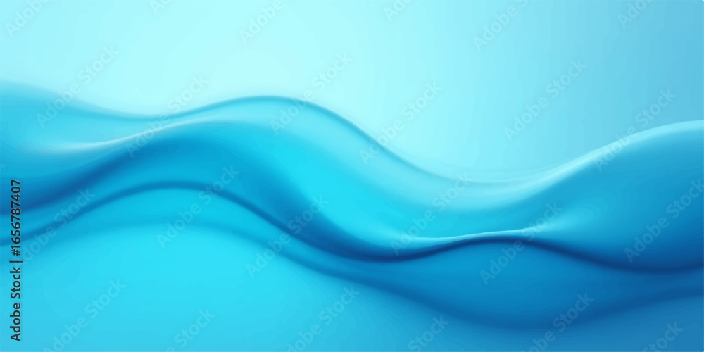Poster abstract blue waves with a flowing artistic design create a dynamic backdrop