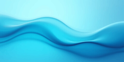 Abstract blue waves with a flowing artistic design create a dynamic backdrop