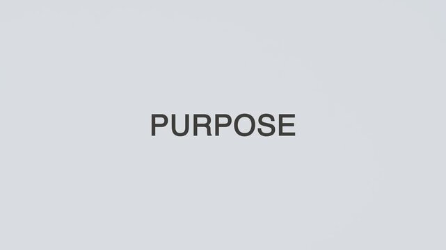 Purpose concept illustration illustrative word text stethoscope hand diagnosed on white background for health awareness, patient care, and medical evaluation