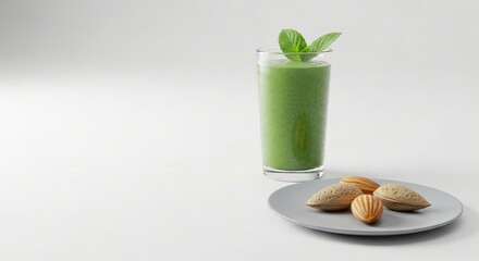 Green Smoothie with Almond Butter