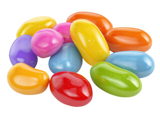 Colorful jelly beans in a cluster