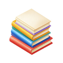 Stack of colorful books (7)
