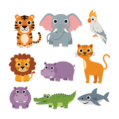 Adorable Animal Illustrations Cute Cartoon Collection
