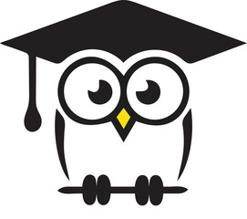 vector illustration of an owl with graduation cap