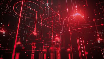 Crimson Nexus A Digital Metropolis