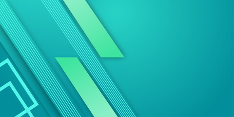 Abstract green gradient geometric background. Modern futuristic background .