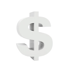 Obraz premium White dollar sign graphic on black background.