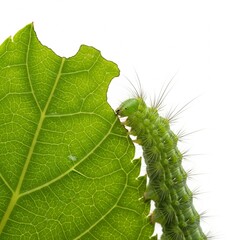 Fototapeta premium caterpillar on a leaf