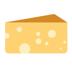 Cheese dairy food flat