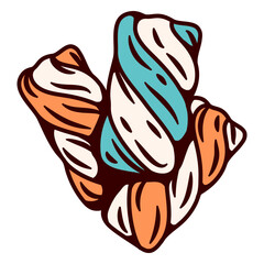 Color stroke marshmallow