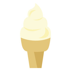 Ice cream cone cupcake icon