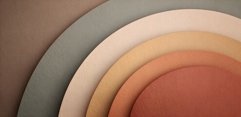 abstract background with overlapping arcs forming semi-circles