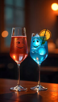 Happy Cocktails Cheers to Friendship and Celebration!