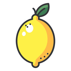 Lemon color icon