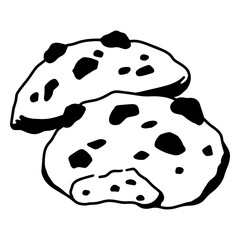 Playful cookie illustration