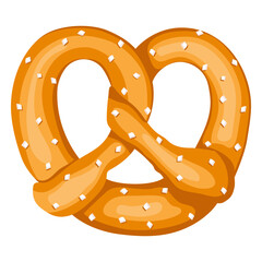 Soft pretzel illustration
