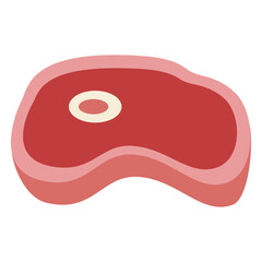 Steak flat food