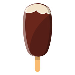 Stick ice cream flat icon