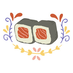 Sushi ornamental design