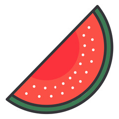 Watermelon color icon