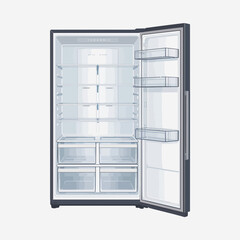 window with a refrigerator