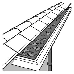 A hand-drawn black and white pencil illustration of an office stapler, razor, and other isolated metal and steel equipment