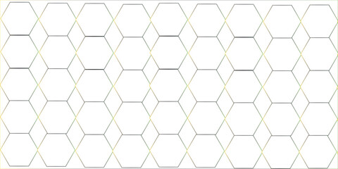 Naklejka premium Medical, Science and technology Geometric abstract background with hexagons pattern.white and Gray for Technology and Blockchain Design.