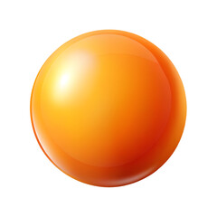 orange glossy sphere